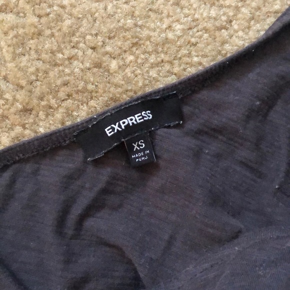 Great Cond Gray Express One Shoulder Top. Size XS - Picture 5 of 5